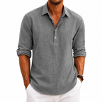 Camisa Amalfi Manga Longa, Linho Premium 100%
