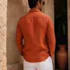 Camisa Amalfi Manga Longa, Linho Premium 100%