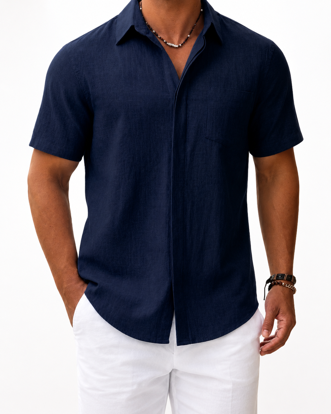 Camisa Manga Curta 100% linho
