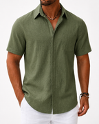 Camisa Manga Curta 100% linho