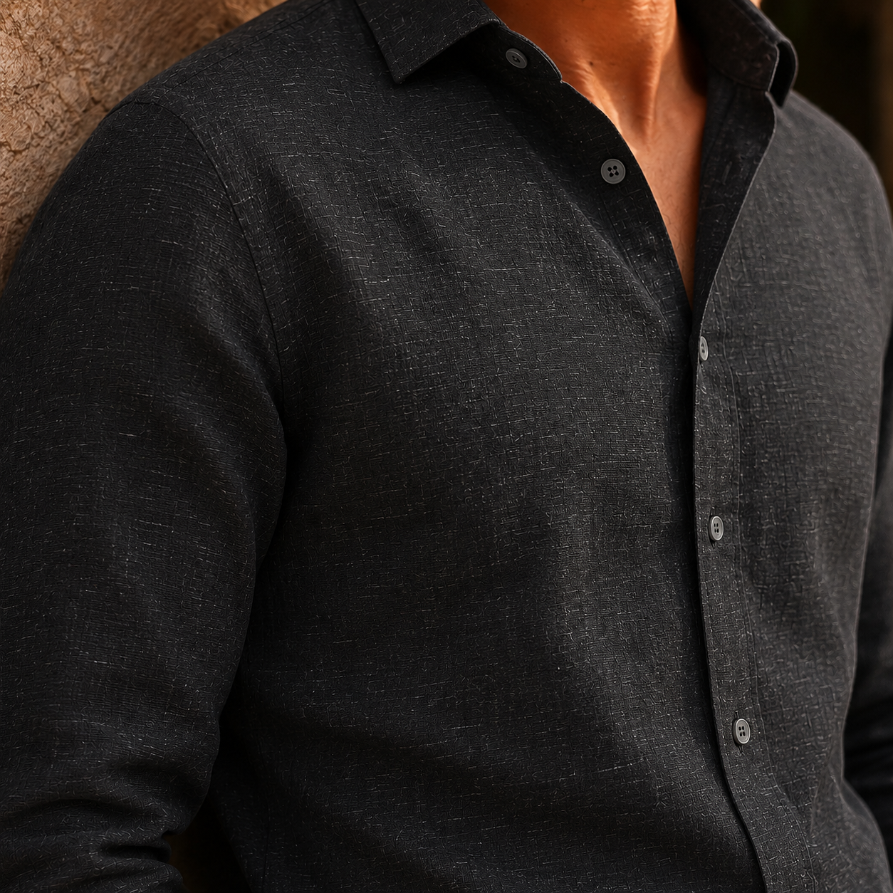 Camisa Noir Manga Longa — Algodão Premium 100%