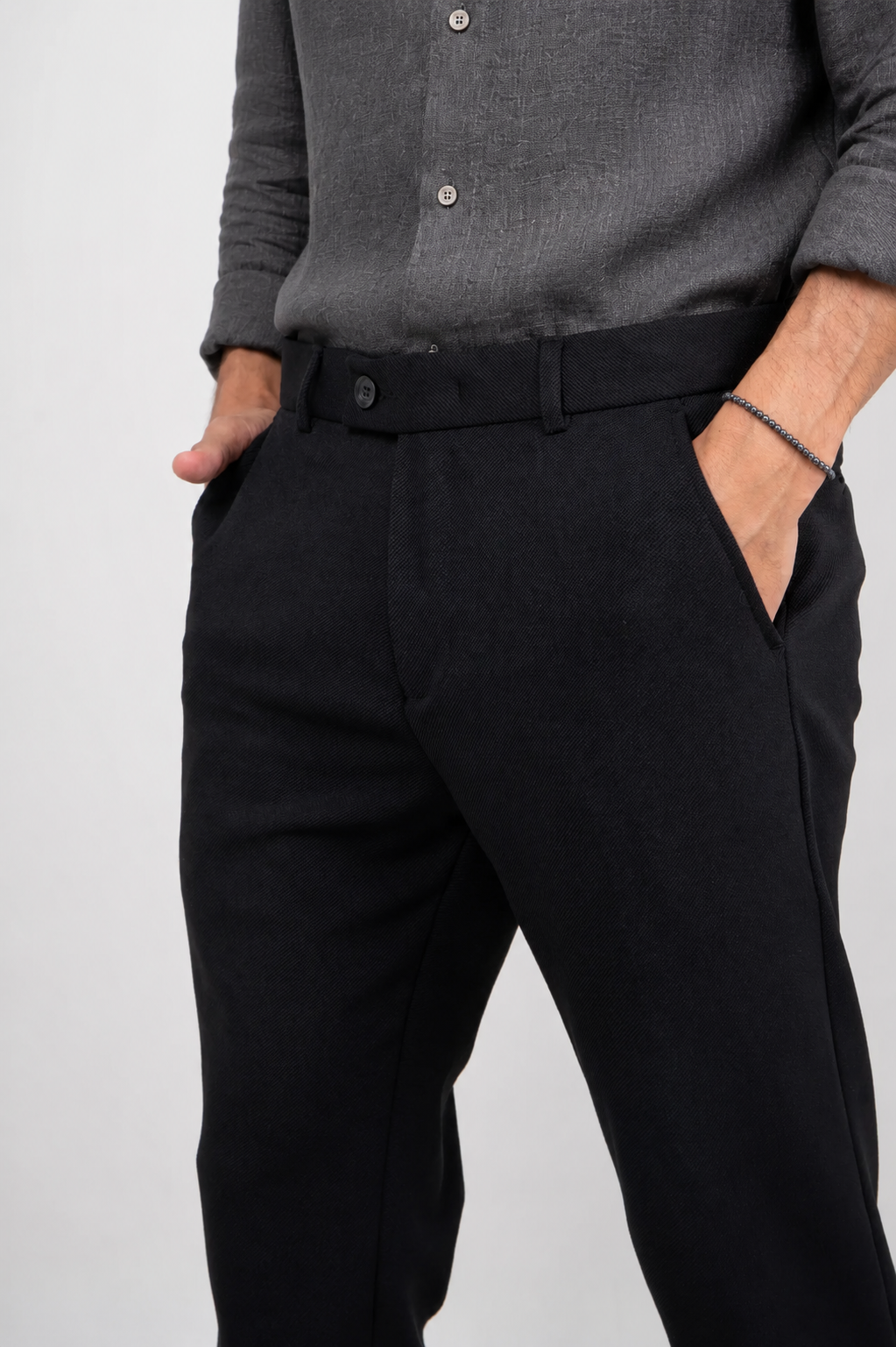 Calça Alfaiataria de Malha Super Stretch