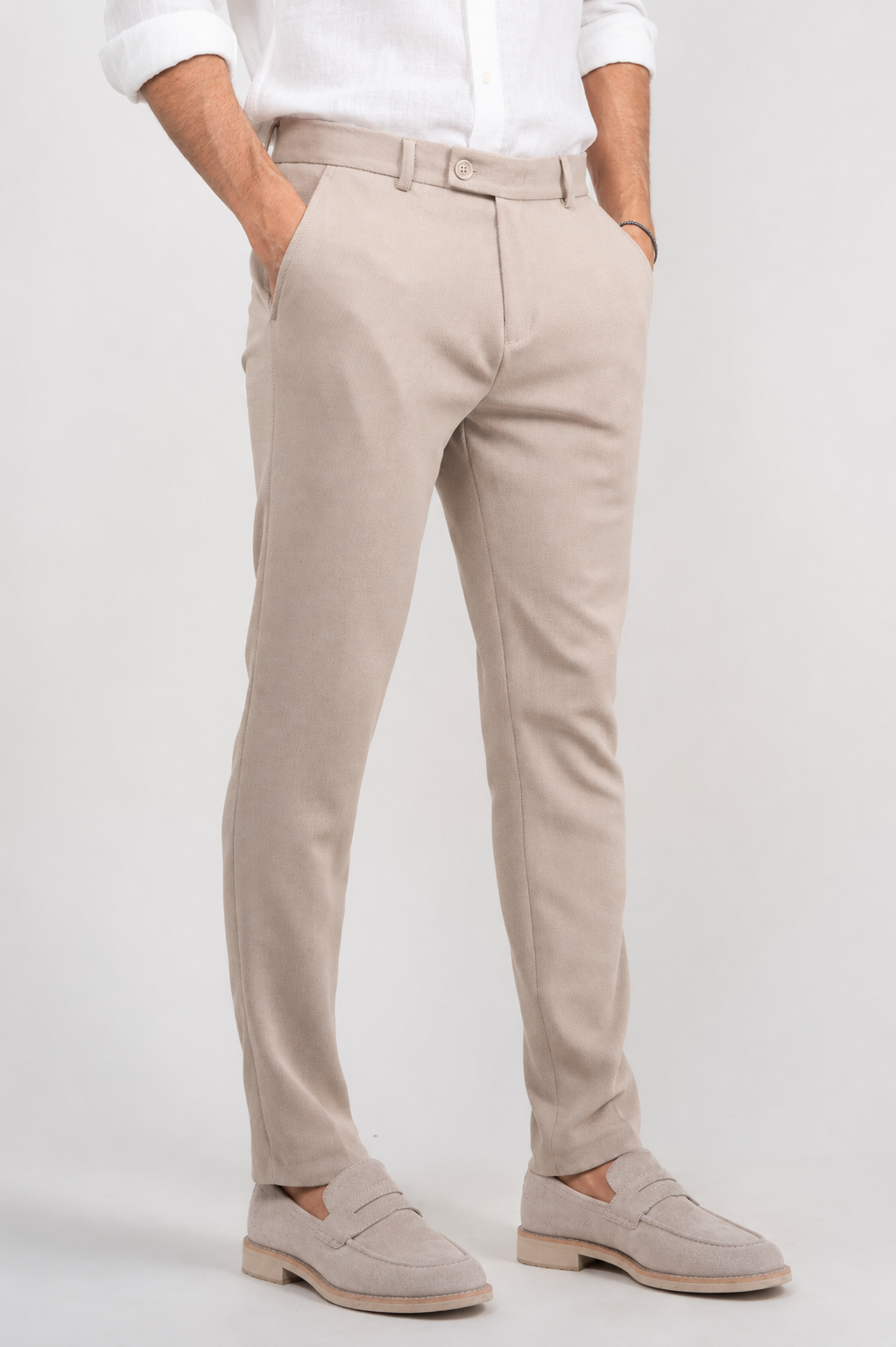 Calça Alfaiataria de Malha Super Stretch