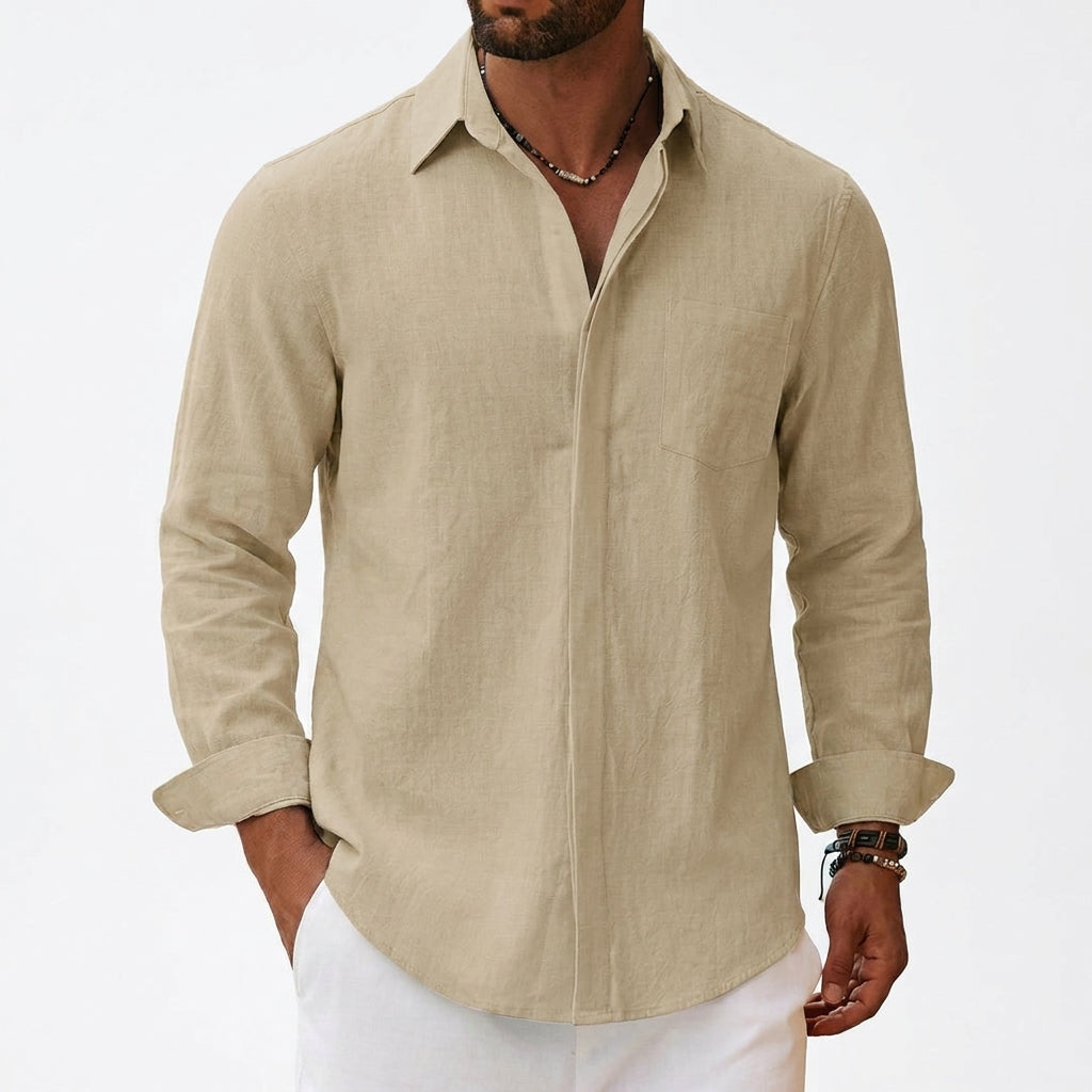 Camisa Manga Longa 100% linho