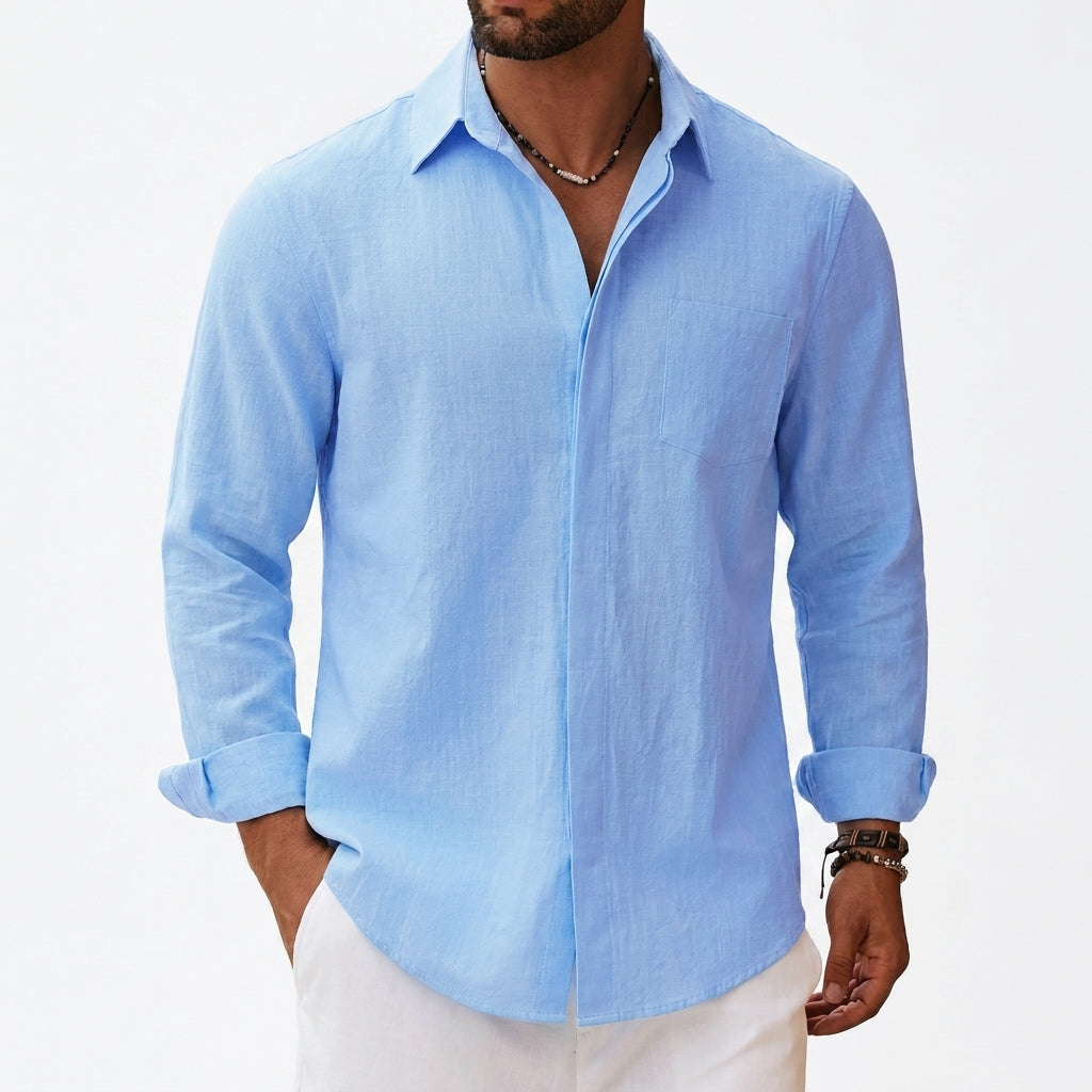 Camisa Manga Longa 100% linho