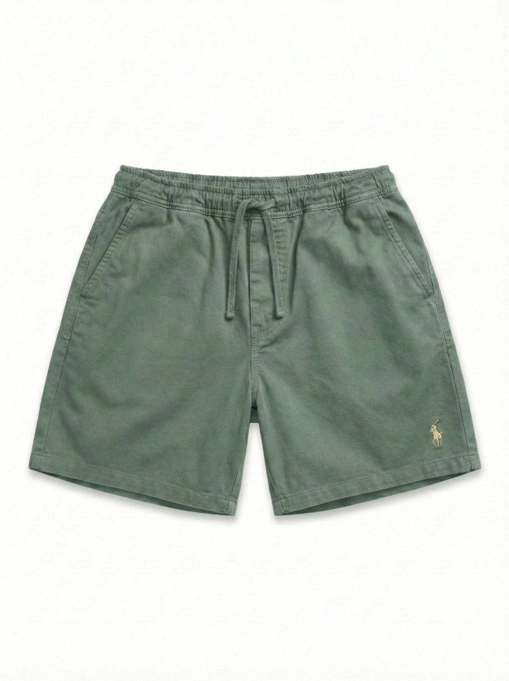 Shorts sarja com cordão, 100% algodão - Verde
